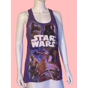 Star Wars Purple Graphic Tank Top